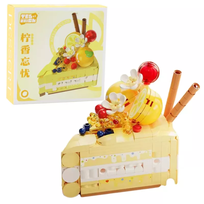 LEAN TOYS bouwstenen taart dessert versierd 292–357 onderdelen