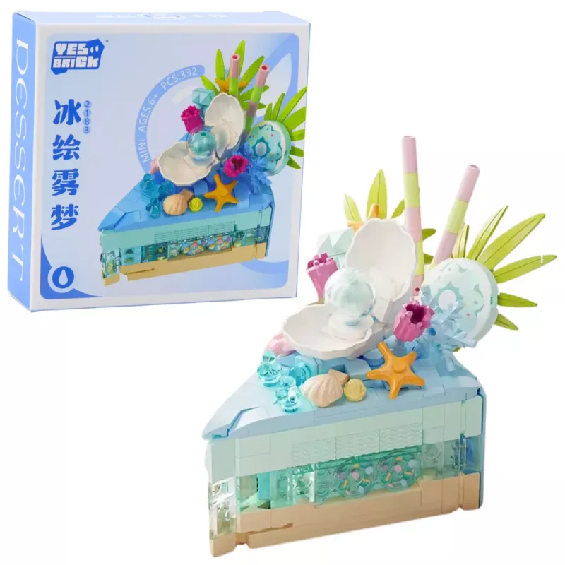 LEAN TOYS bouwstenen taart dessert versierd 292–357 onderdelen