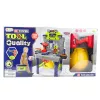 LEAN TOYS handige Harry tafel 2-in-1 koffer gereedschapsset schroevendraaier helm 133 stuks