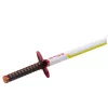 LEAN katana zwaard anime balpen metaal zwarte inkt navulbaar wit en geel