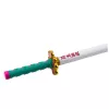 LEAN katana zwaard anime balpen metaal zwarte inkt navulbaar turquoise