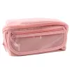 LEAN etui schoolset, uitbreidbaar, ruim, roze, 20x10 cm