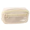 LEAN etui schoolset, uitbreidbaar, ruim, crème, beige, 20x10 cm