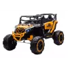 LEAN CARS M2 geel accu-aangedreven voertuig 4x4