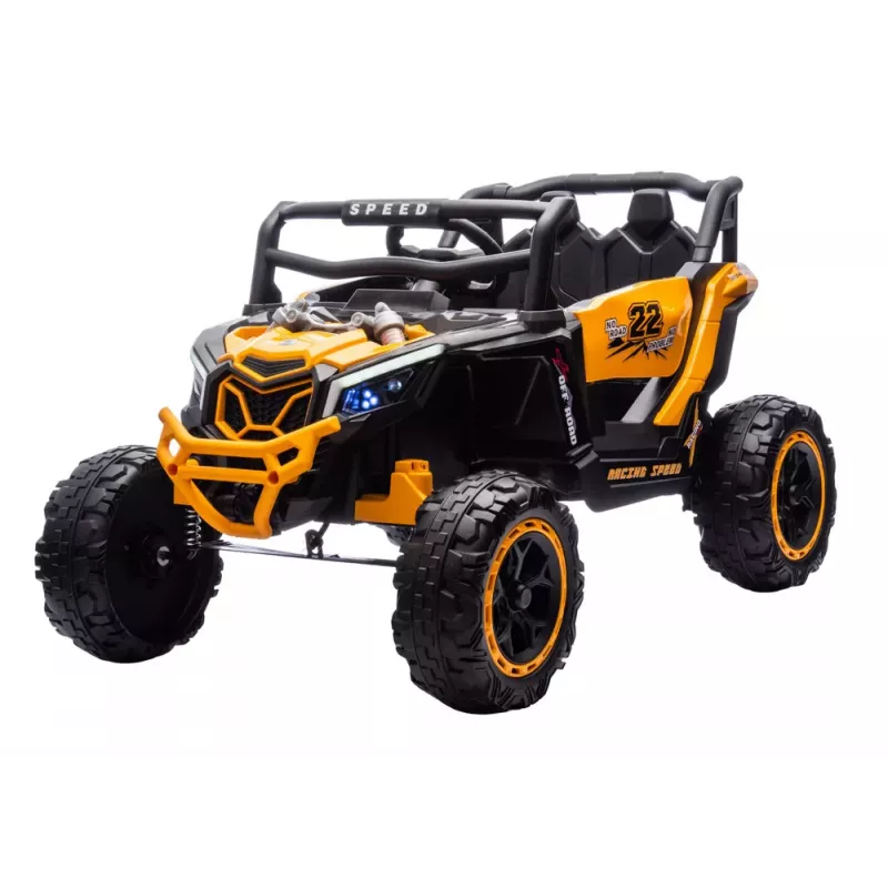 LEAN CARS M2 geel accu-aangedreven voertuig 4x4