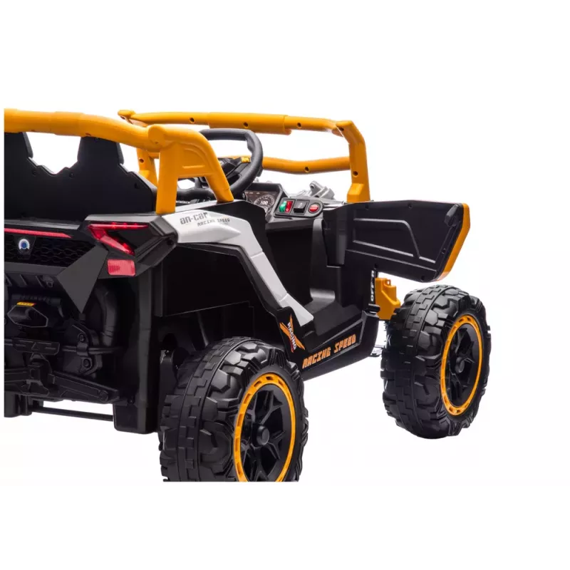 LEAN CARS M2 geel accu-aangedreven voertuig 4x4
