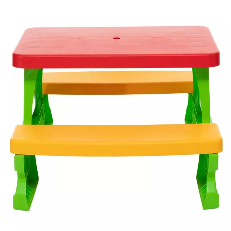 Dorex groene kindertuin tafel- en bankenset 5067