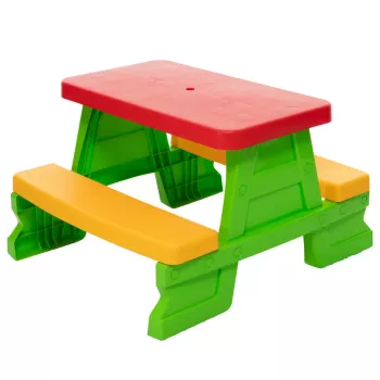 Dorex groene kindertuin tafel- en bankenset 5067