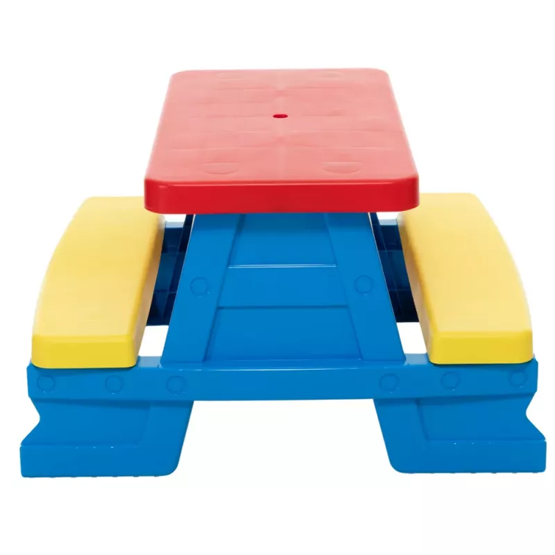 Dorex blauwe tuintafel- en bankenset voor kinderen 5067