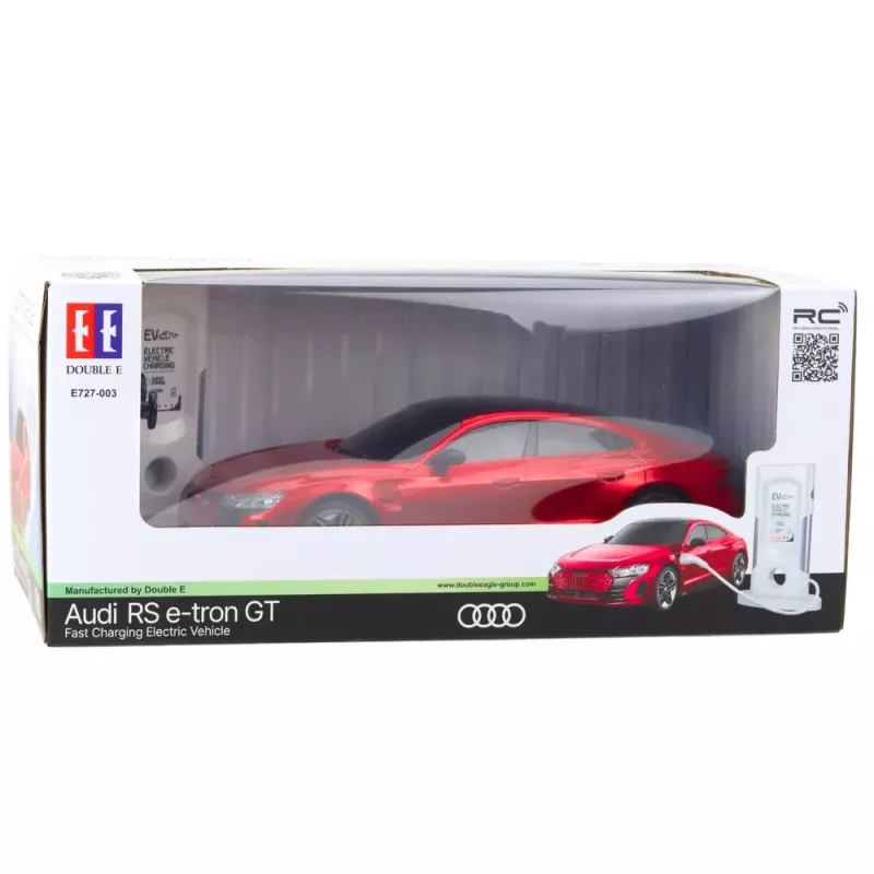 Double E Audi RS E-tron GT op afstandsbediening auto RC rood 1:14