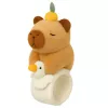 LEAN TOYS pluche zelfspannende armband gans met capybara