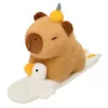 LEAN TOYS pluche zelfspannende armband gans met capybara