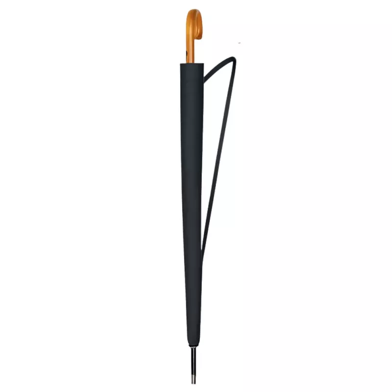 LEAN grote automatische paraplu met armbescherming 24-ribben zwart 115 cm
