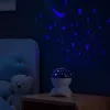 LEAN nachtlampje star projector 3-in-1 Bluetooth LED luidspreker wit