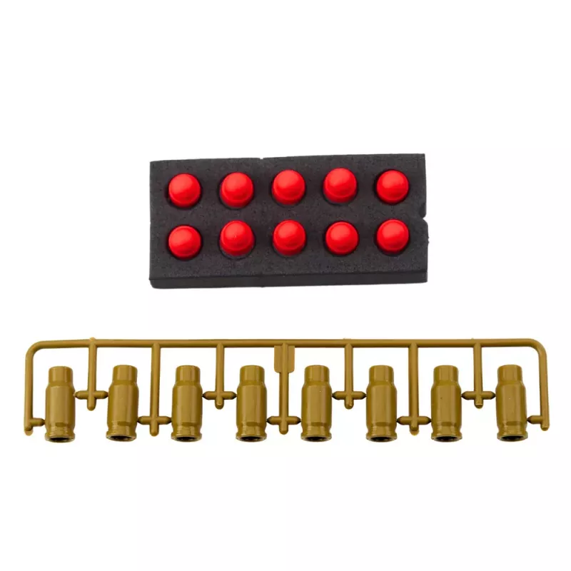LEAN TOYS speelgoedpistool schuimpatronen munitiehulzen groen - 100 stuks