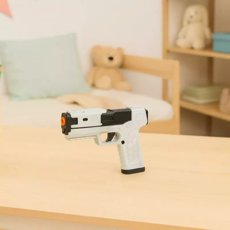 LEAN TOYS speelgoedpistool schuimpatronen munitiehulzen wit (100 stuks)