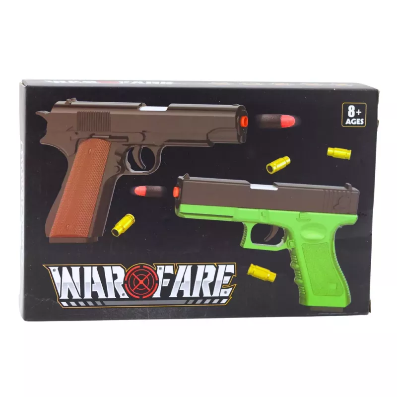 LEAN TOYS speelgoedpistool schuimpatronen munitiehulzen wit (100 stuks)