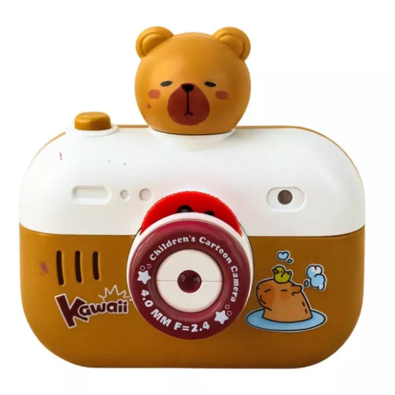 LEAN TOYS capybara interactieve camera licht projector geluiden lanyard