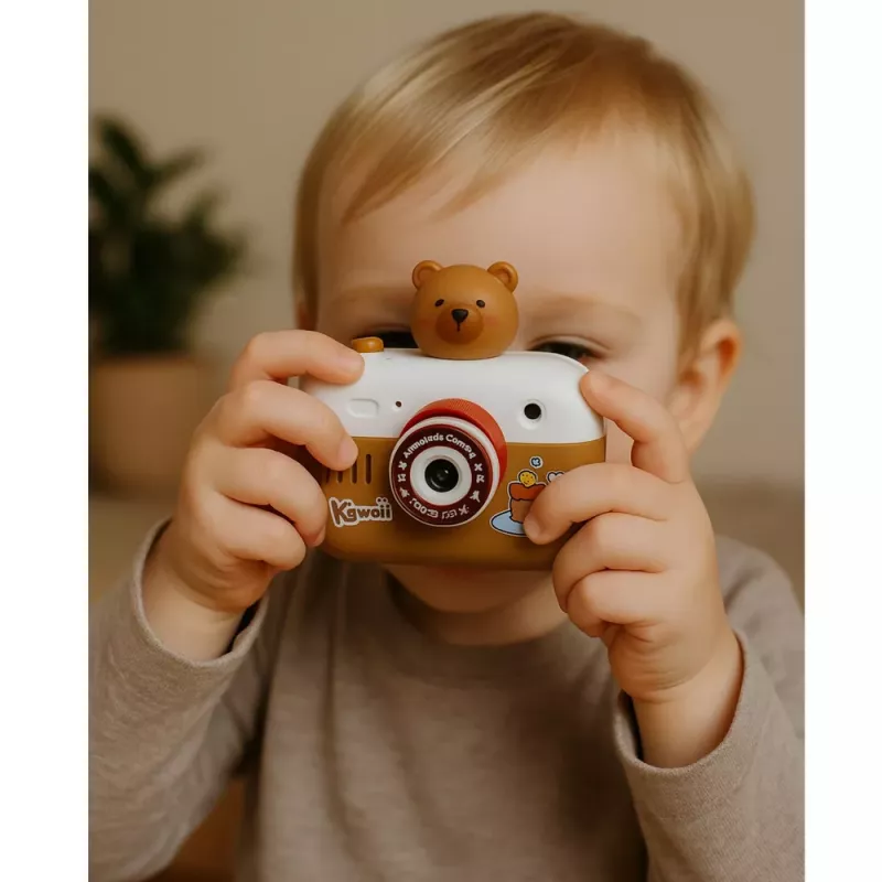 LEAN TOYS capybara interactieve camera licht projector geluiden lanyard