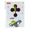 LEAN TOYS mini RC drone Syma X36 vier-assige acrobatiek geel