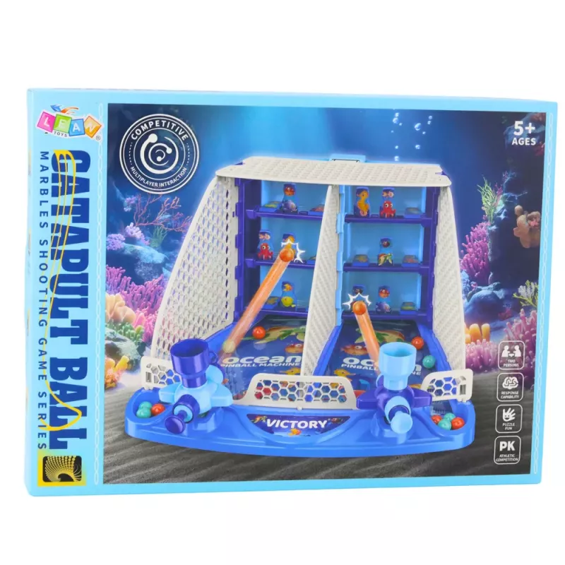 LEAN TOYS Flipperkast oceaan vis schiet arcadespel