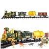 LEAN TOYS Classic trein dinosaurussen licht geluid rook 39 stuks
