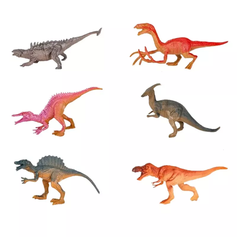 LEAN TOYS Classic trein dinosaurussen licht geluid rook 39 stuks