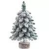 LEAN Decoratieve kunstkerstboom op stam met sneeuw, 60 x 16 cm