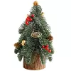 LEAN Decoratieve kerstboom op stam met rode lijsterbessen, 26 x 12 cm