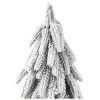 LEAN Decoratieve kunstkerstboom op met sneeuw bedekte stam, 20 x 9 cm