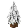LEAN Decoratieve kunstkerstboom op stam met sneeuw, 30 x 10 cm