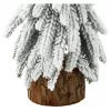 LEAN Decoratieve kunstkerstboom op stam met sneeuw, 30 x 10 cm