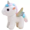 LEAN TOYS Eenhoorn pluche interactief beweegt geluiden wit 21 cm
