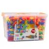 LEAN TOYS Rietjes 3D 4D constructieblokken in een doos, kleurrijk, 1000 stuks