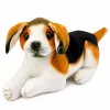 LEAN TOYS Pluche beagle hond, knuffeldier, zachte hond, 25 cm