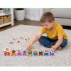 LEAN TOYS Leerpuzzel voor peuters alfabet trein met dieren 40 delen