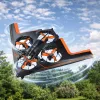 LEAN TOYS RC-drone vliegende quadrocopter met LED-verlichting en app-bediening