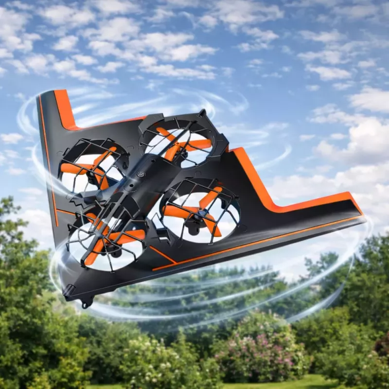 LEAN TOYS RC-drone vliegende quadrocopter met LED-verlichting en app-bediening