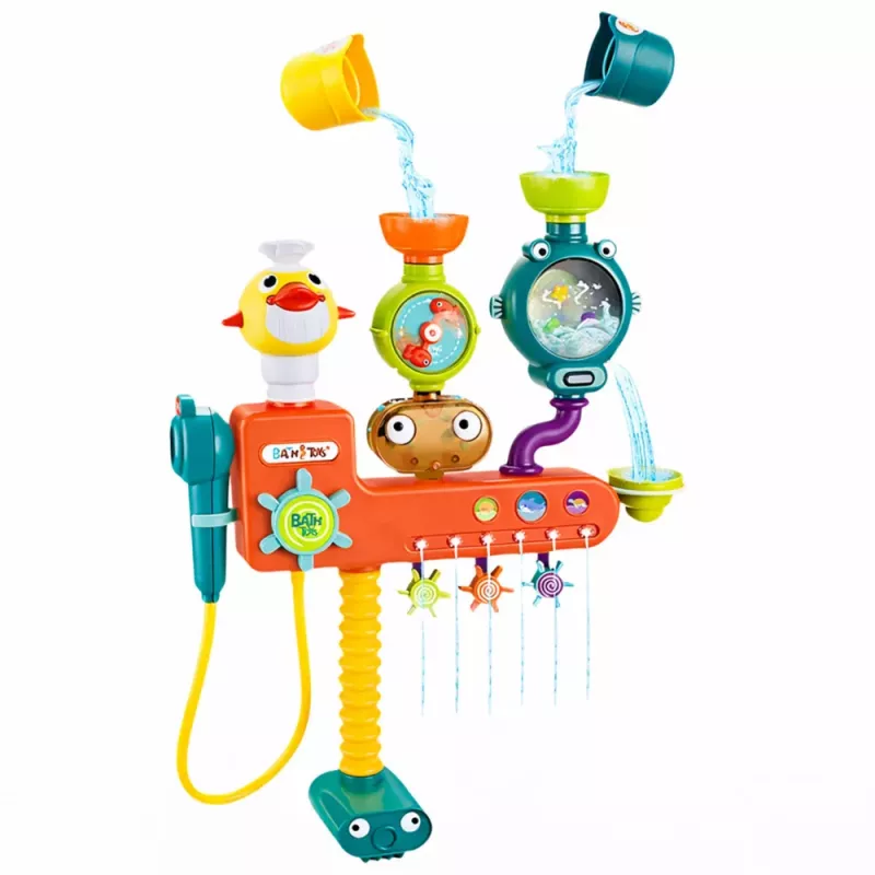 LEAN TOYS Overflow badspeelgoed wiel bekers douche