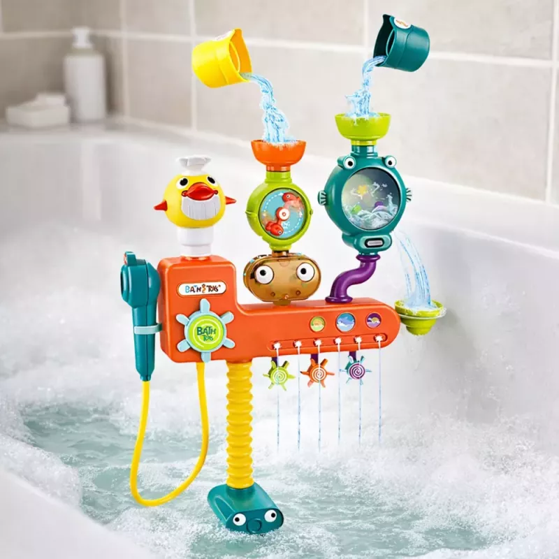 LEAN TOYS Overflow badspeelgoed wiel bekers douche