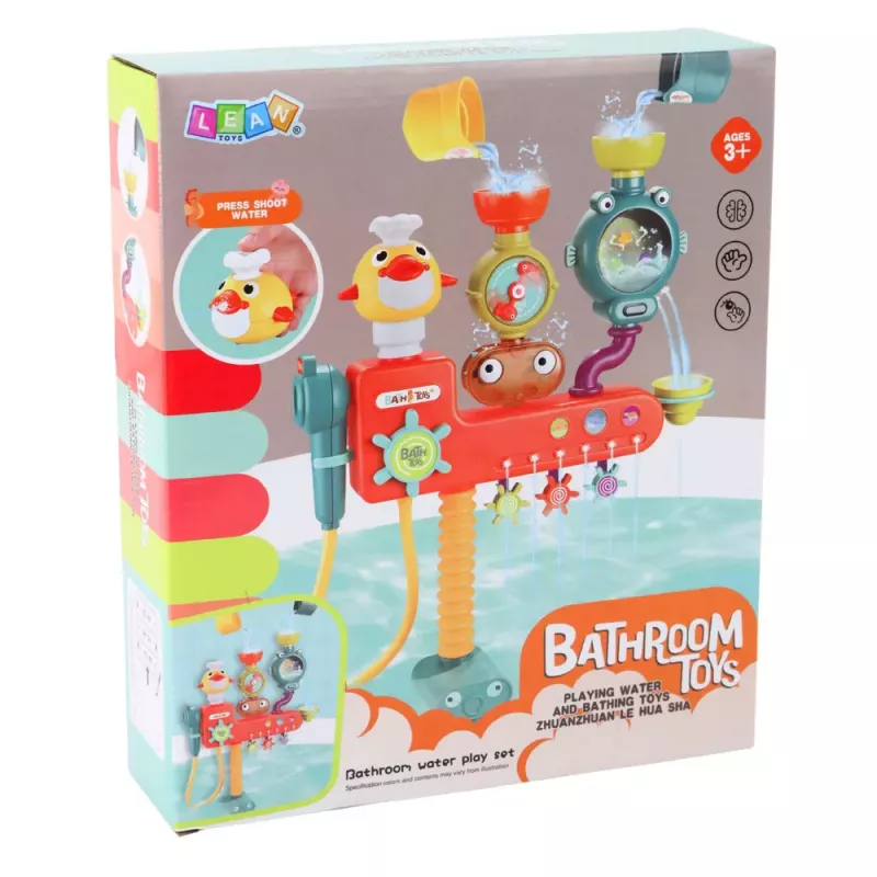 LEAN TOYS Overflow badspeelgoed wiel bekers douche