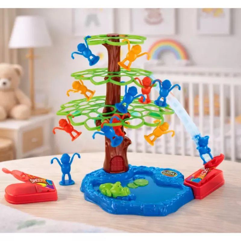 LEAN TOYS Jumping Monkeys Tree Lake Family arcadespel