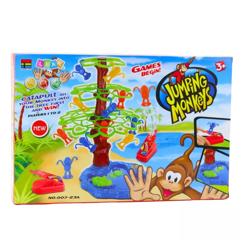 LEAN TOYS Jumping Monkeys Tree Lake Family arcadespel