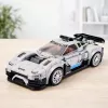 LEAN TOYS bouwstenen raceauto robot 2in1 wit 320 delen