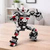 LEAN TOYS bouwstenen raceauto robot 2in1 wit 320 delen