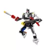 LEAN TOYS bouwstenen sportauto robot 2in1 wit 320 stuks
