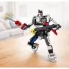 LEAN TOYS bouwstenen sportauto robot 2in1 wit 320 stuks