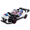 LEAN TOYS bouwstenen sportauto robot 2in1 wit 320 stuks