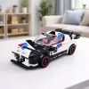 LEAN TOYS bouwstenen sportauto robot 2in1 wit 320 stuks