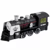 LEAN TOYS klassieke locomotief obstakelsensor rook licht geluid zwart